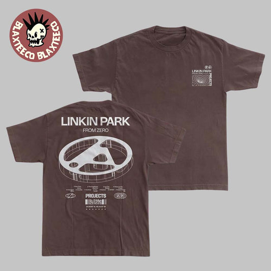 Linkin Park Brooklyn Projects 2025 Logo Brown T-Shirt