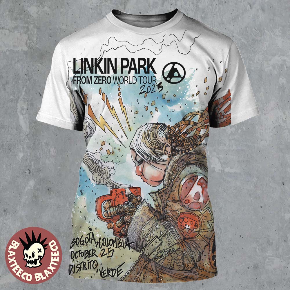 Linkin Park From Zero World Tour 2025 Bogota Columbia Poster At Distrito Verde On October 25 2025 All Over Print Shirt