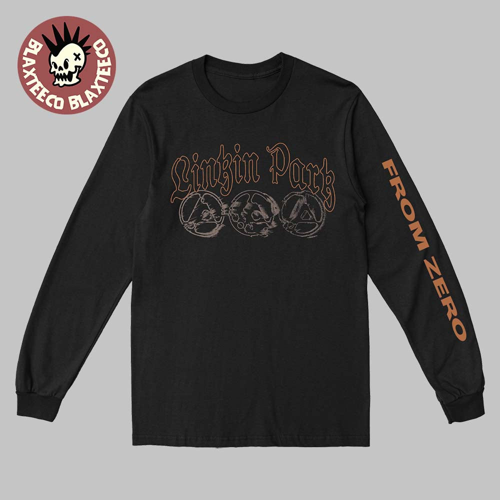 Linkin Park Holiday 2025 Collection LP Logo Swept Black Holiday Long Sleeve T-Shirt