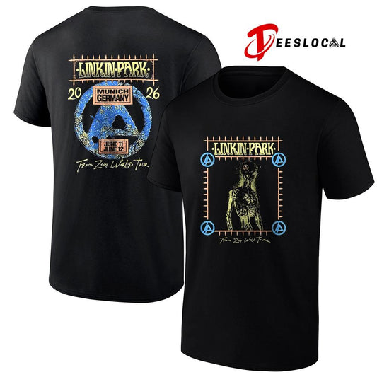 Linkin Park Munich Germany Allianz arena From Zero skeleton shirt