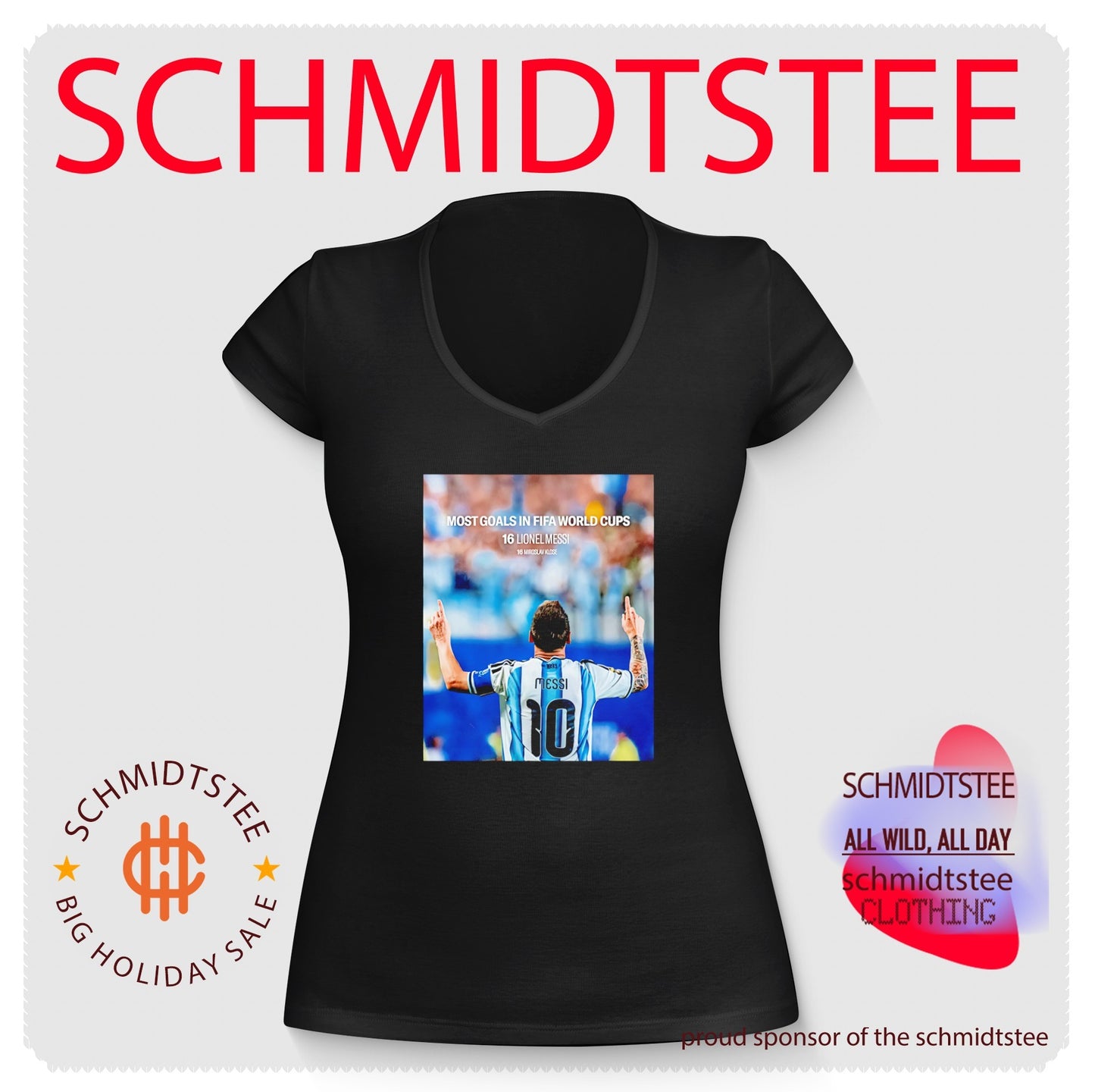 Lionel Messi Argentina National Team Most Goals in FIFA World Cups 2026 shirt