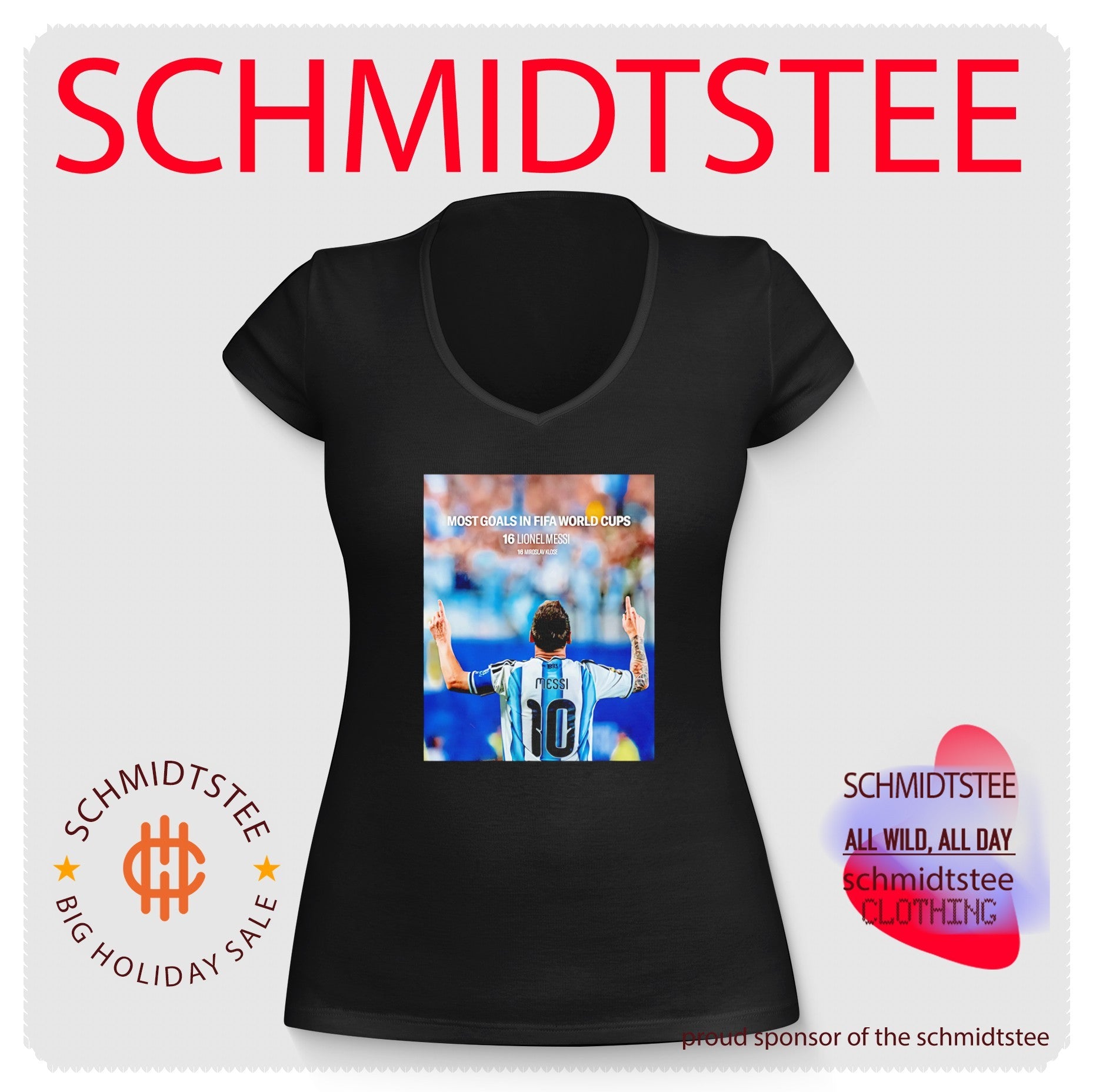 Lionel Messi Argentina National Team Most Goals in FIFA World Cups 2026 shirt