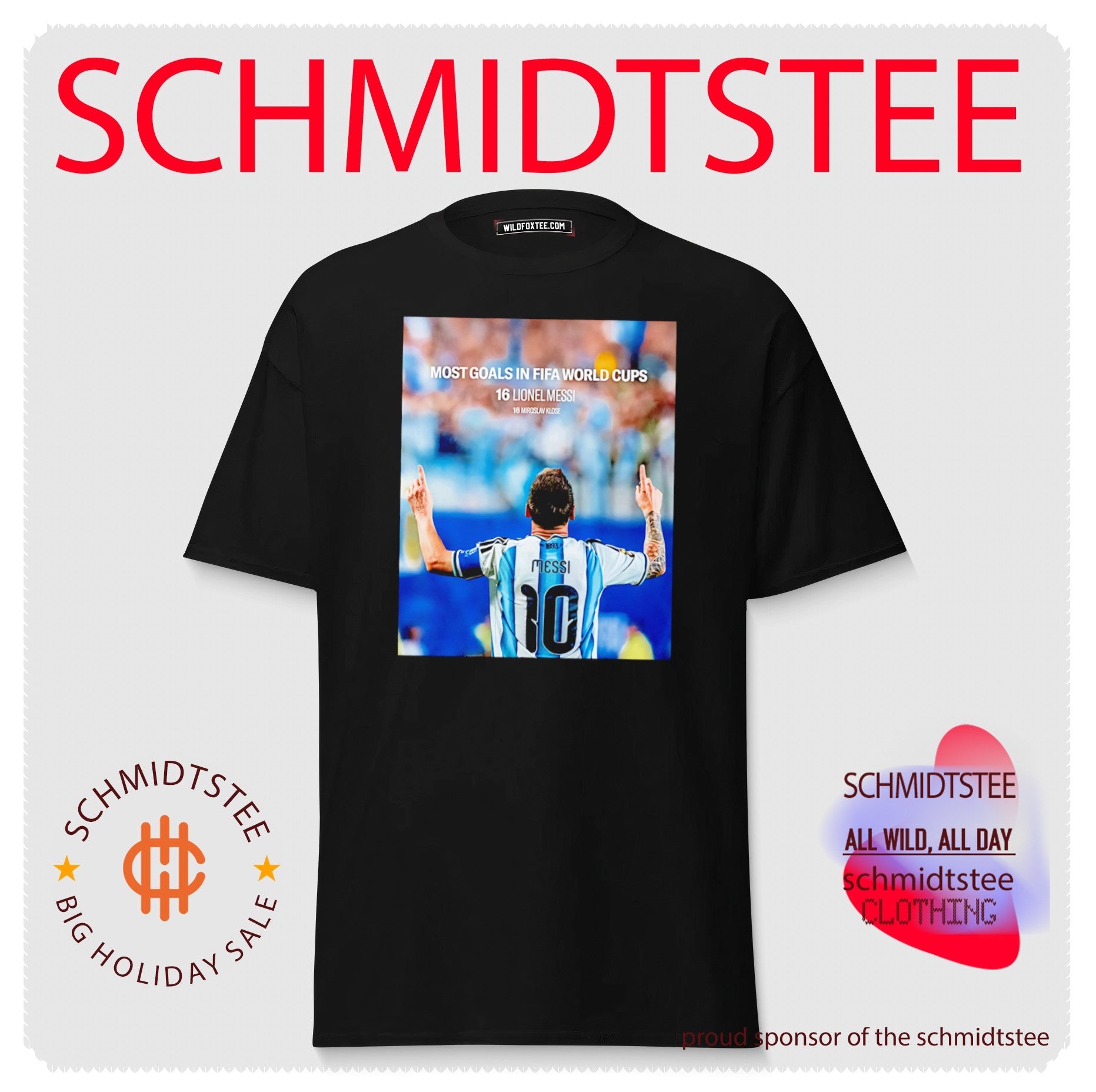 Lionel Messi Argentina National Team Most Goals in FIFA World Cups 2026 shirt