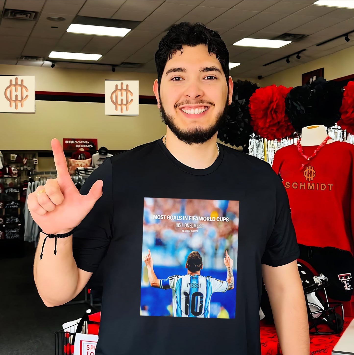 Lionel Messi Argentina National Team Most Goals in FIFA World Cups 2026 shirt