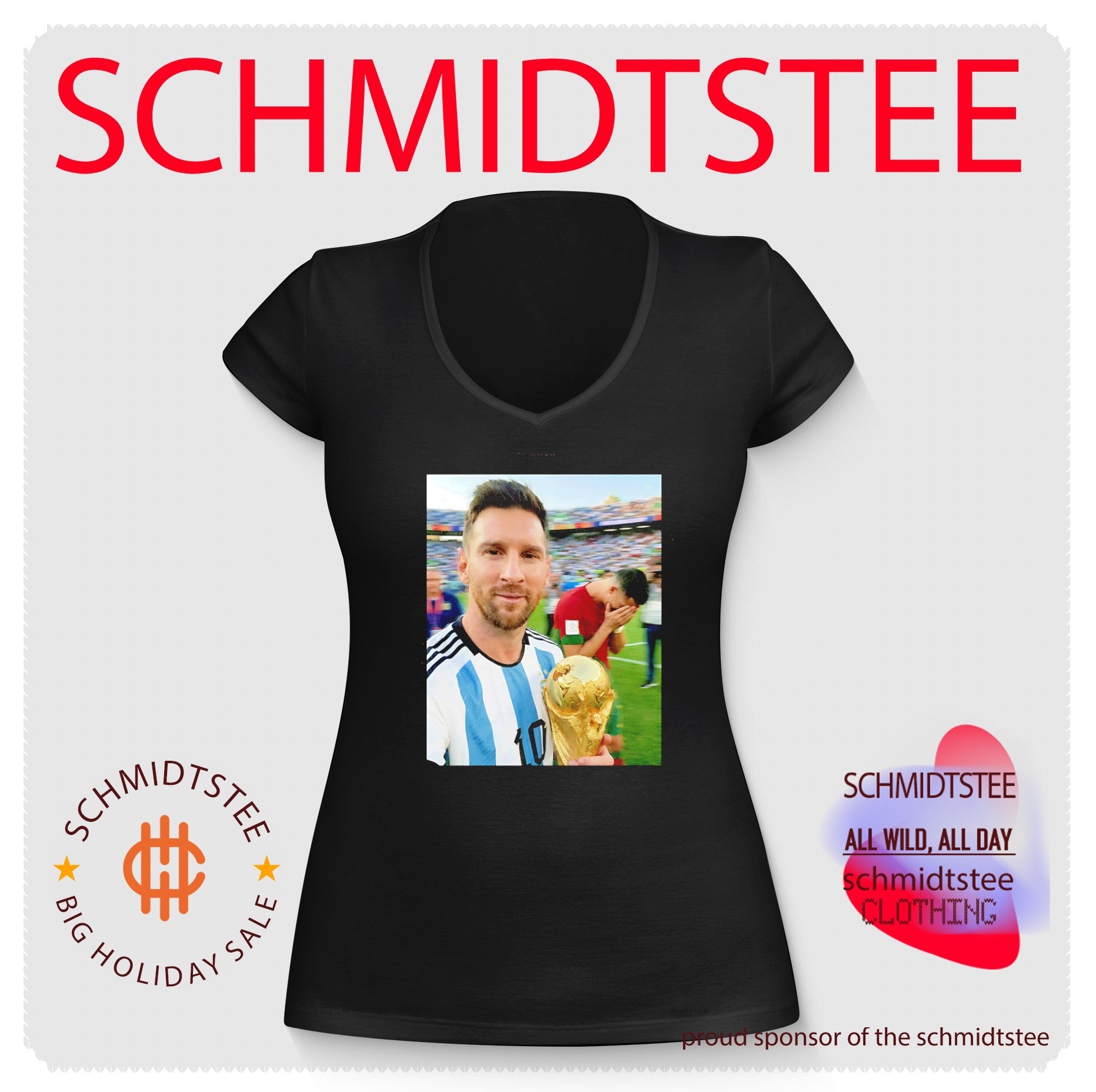 Lionel Messi Argentina National Team World Cup Champion shirt
