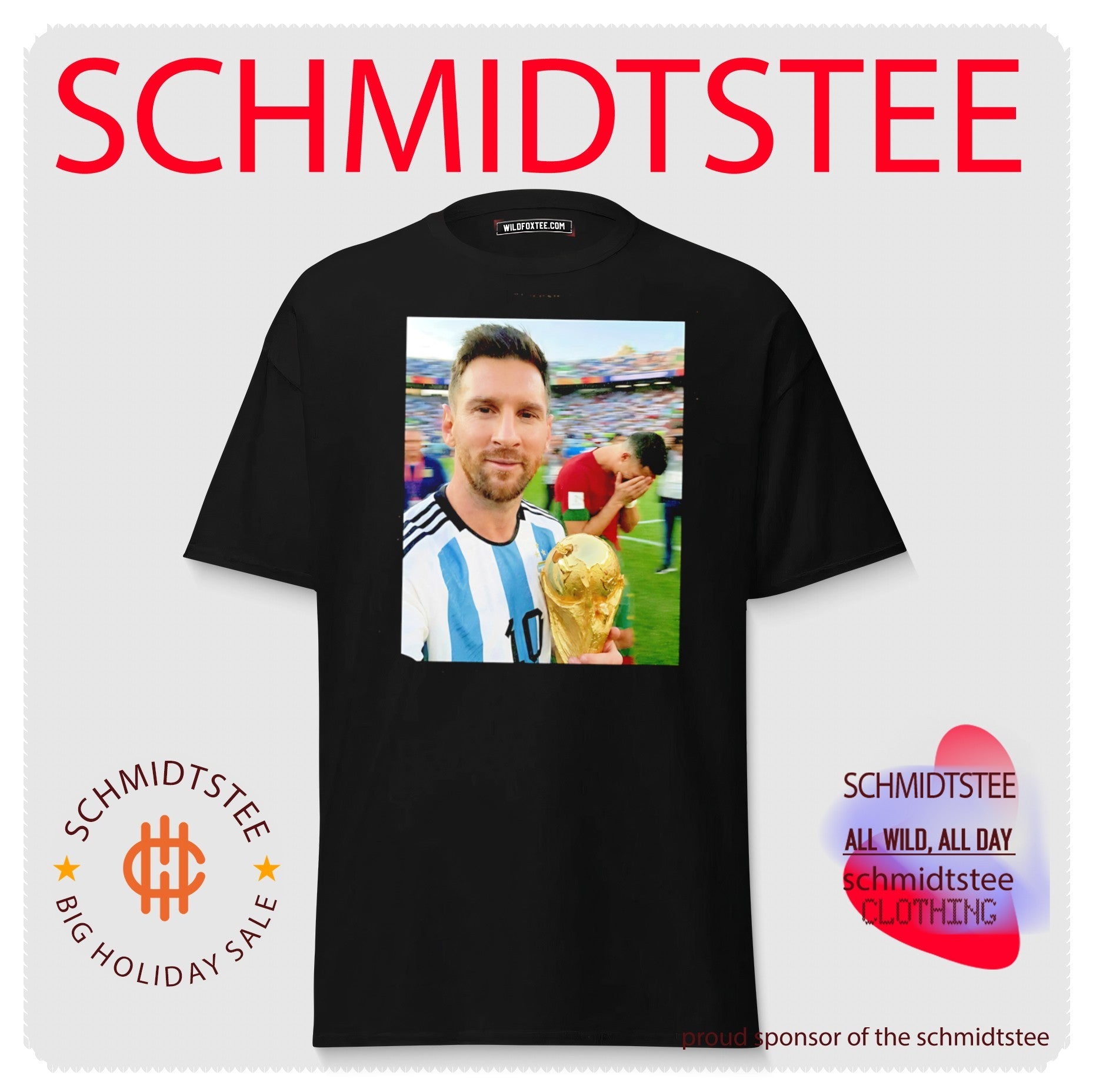 Lionel Messi Argentina National Team World Cup Champion shirt