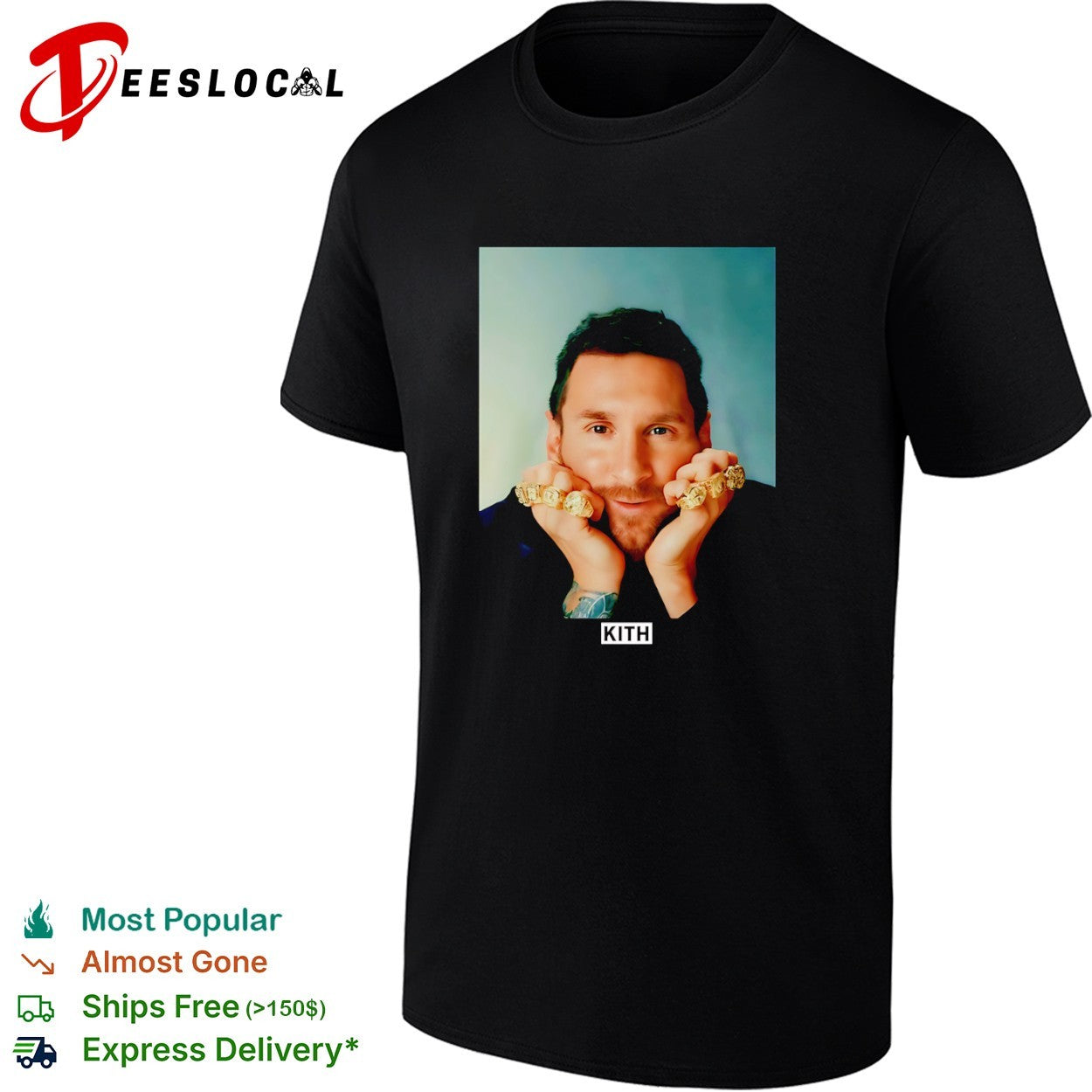 Lionel Messi Kith Adidas Ring Portrait Legend shirt