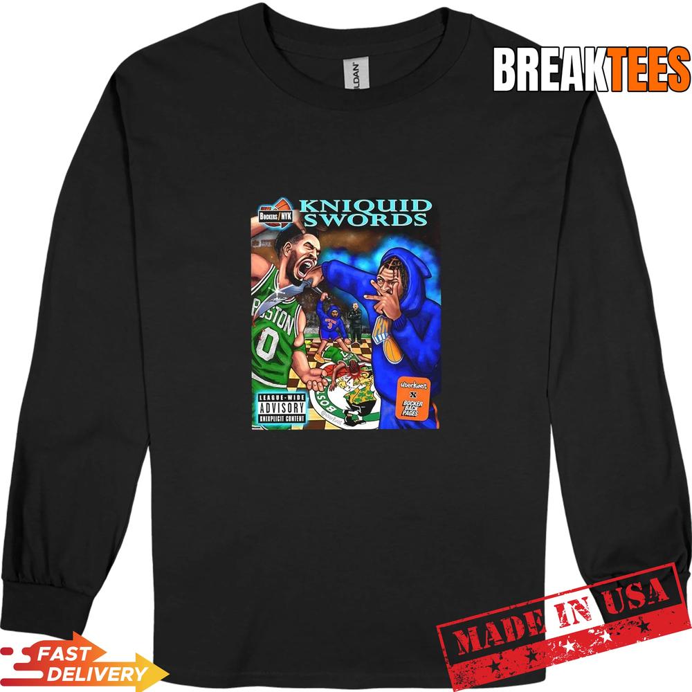 Liquid Swords New York Knicks Inspired by the album cover T-Shirt