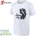 Listening Day silhouette headphones audio music concert abstract shirt