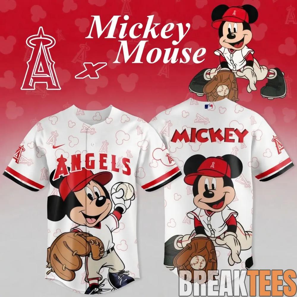 Los Angeles Angels Mickey Mouse 2026 Night MLB Crossover Baseball Jersey