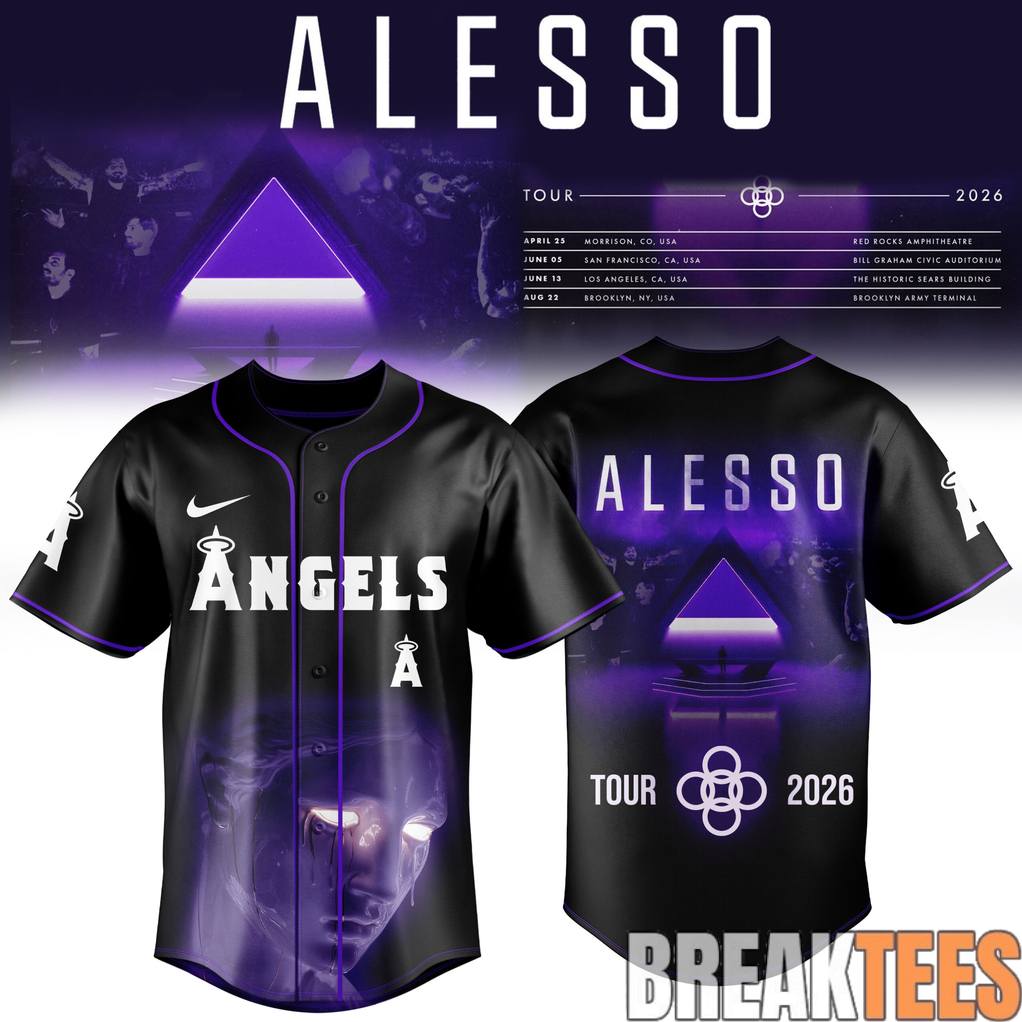 Los Angeles Angels x Alesso 2026 USA Tour Baseball Jersey