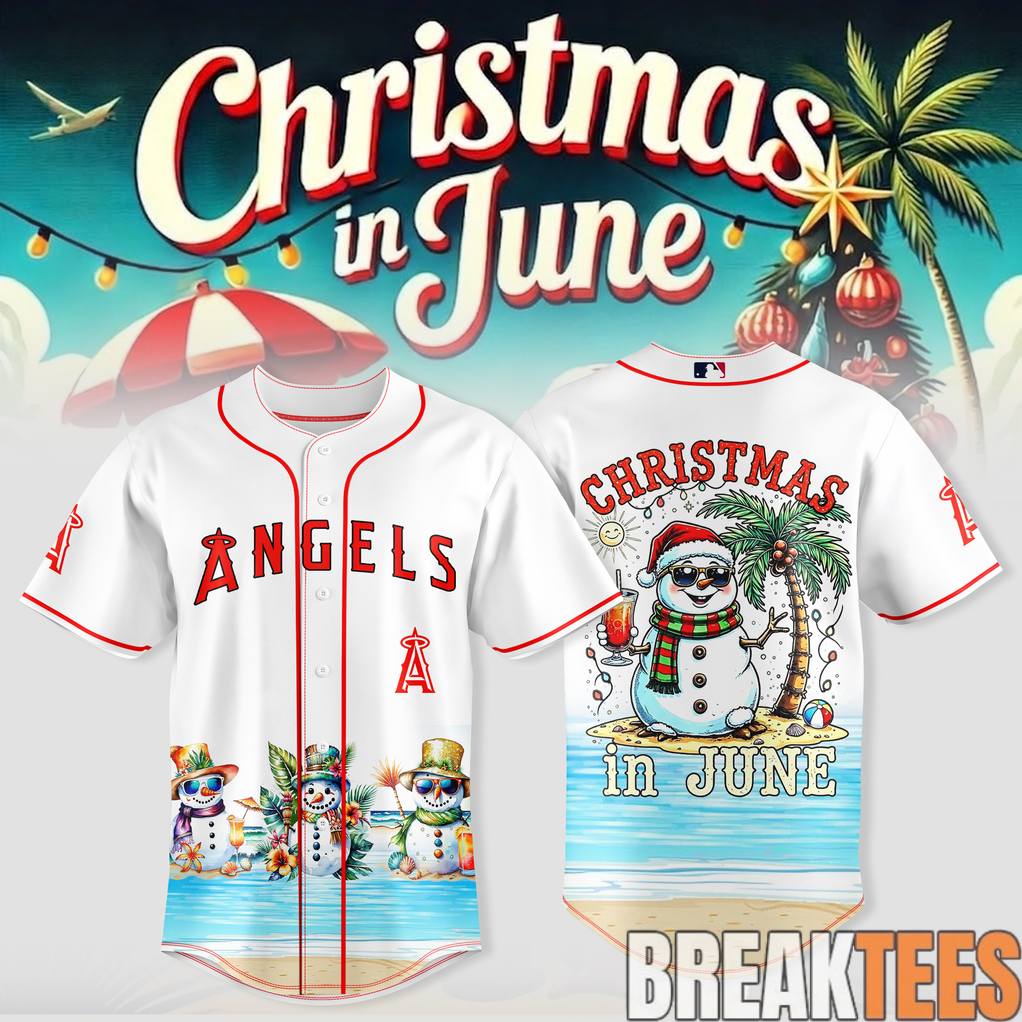 Los Angeles Angels x Christmas in June Baseball Jersey