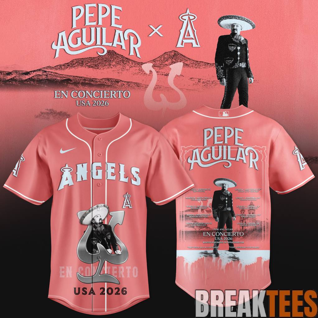 Los Angeles Angels x Pepe Aguilar En Concierto USA 2026 Baseball Jersey