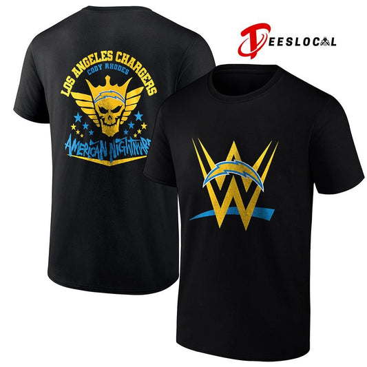 Los Angeles Chargers x Cody Rhones American nightmare logo shirt