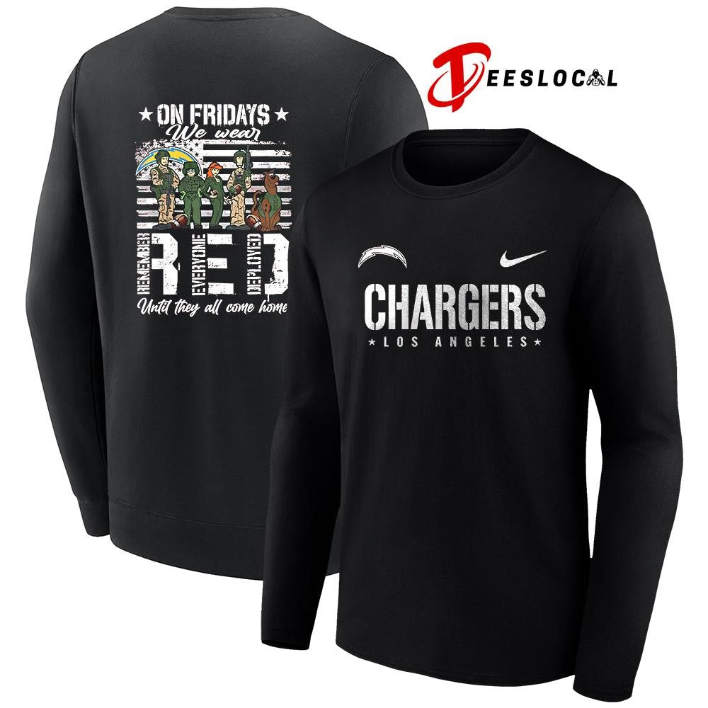 Los Angeles Chargers x Scooby Doo on friday we wear RED until they all come home shirt