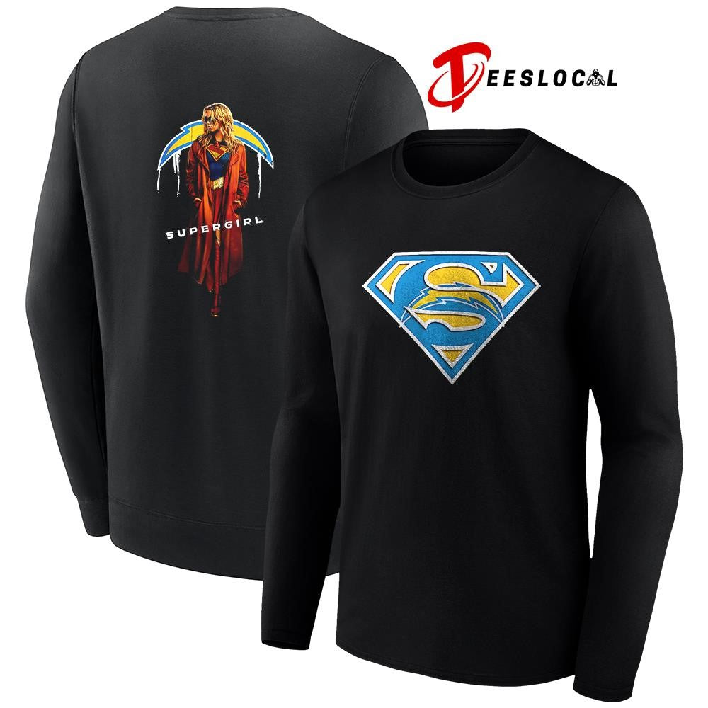 Los Angeles Chargers x Supergirl graphic shirt