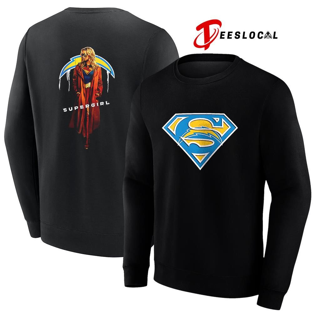 Los Angeles Chargers x Supergirl graphic shirt
