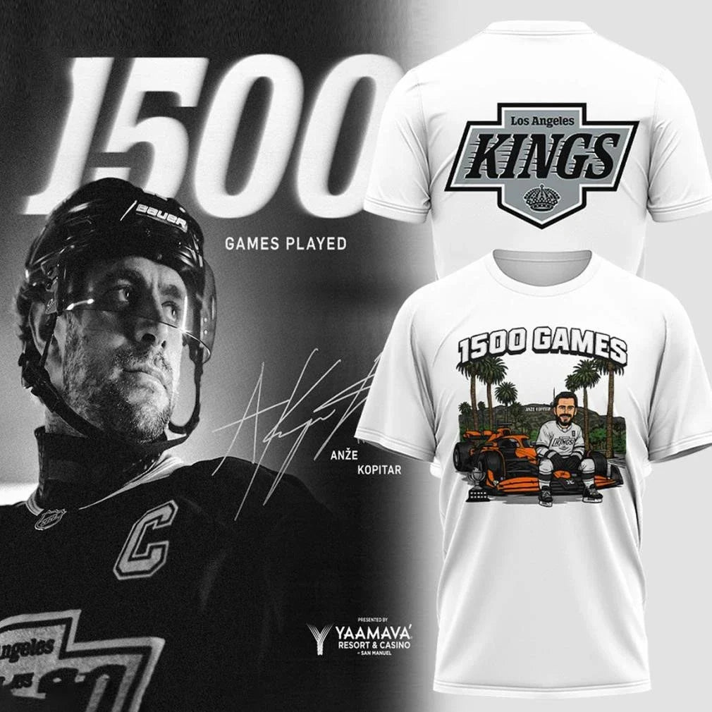 Los Angeles Kings Congrats Kopitar 1500 Games 2026 Shirt