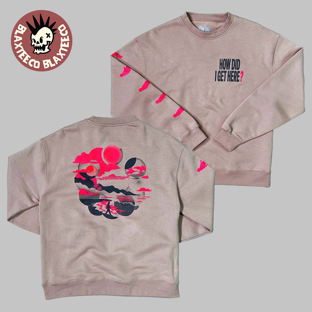 Louis Tomlinson How Did We Get Here Album Merch Beige Crewneck Sweatshirt