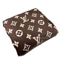 Brown luxury throw blanket 438#