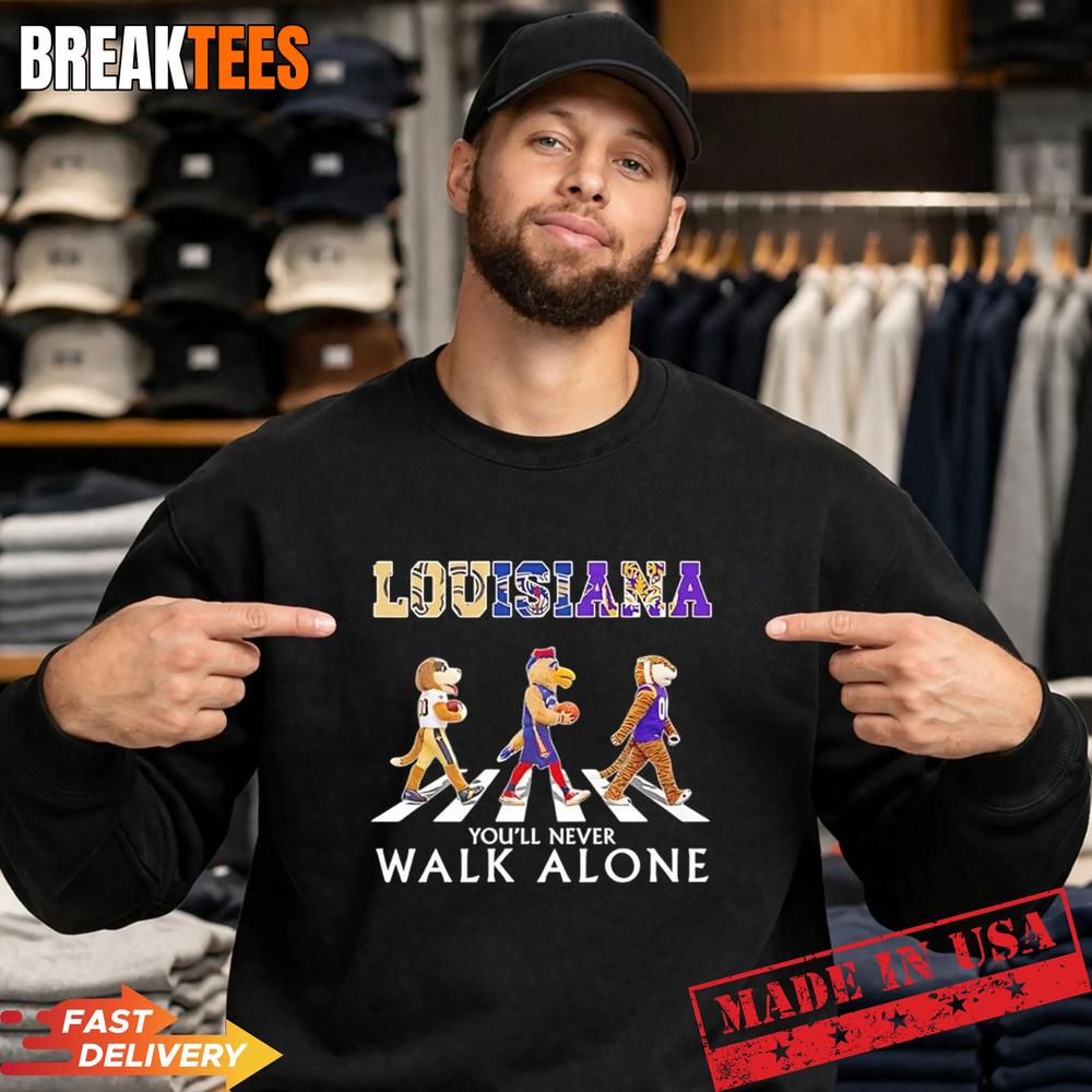 Louisiana Sport Teams Mascot Cross The Road T-Shirt