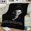 Lucifer Morningstar Fleece Throw Blanket