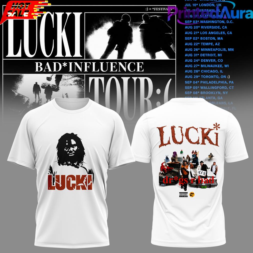 Lucki Bad Influence Tour 2026 Daysb4bad Shirt