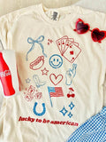 'Lucky Be American' T-Shirts