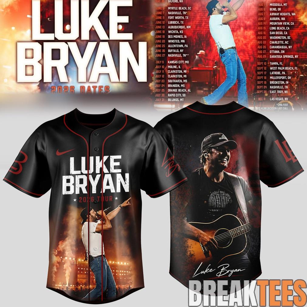 Luke Bryan 2026 Tour Country Night Limited Baseball Jersey
