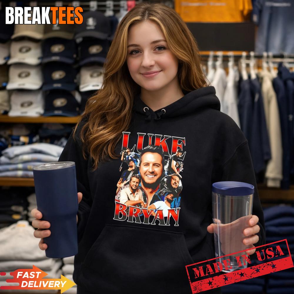 Luke Bryan Shirt Vintage Country Music Graphic Tee for Fans
