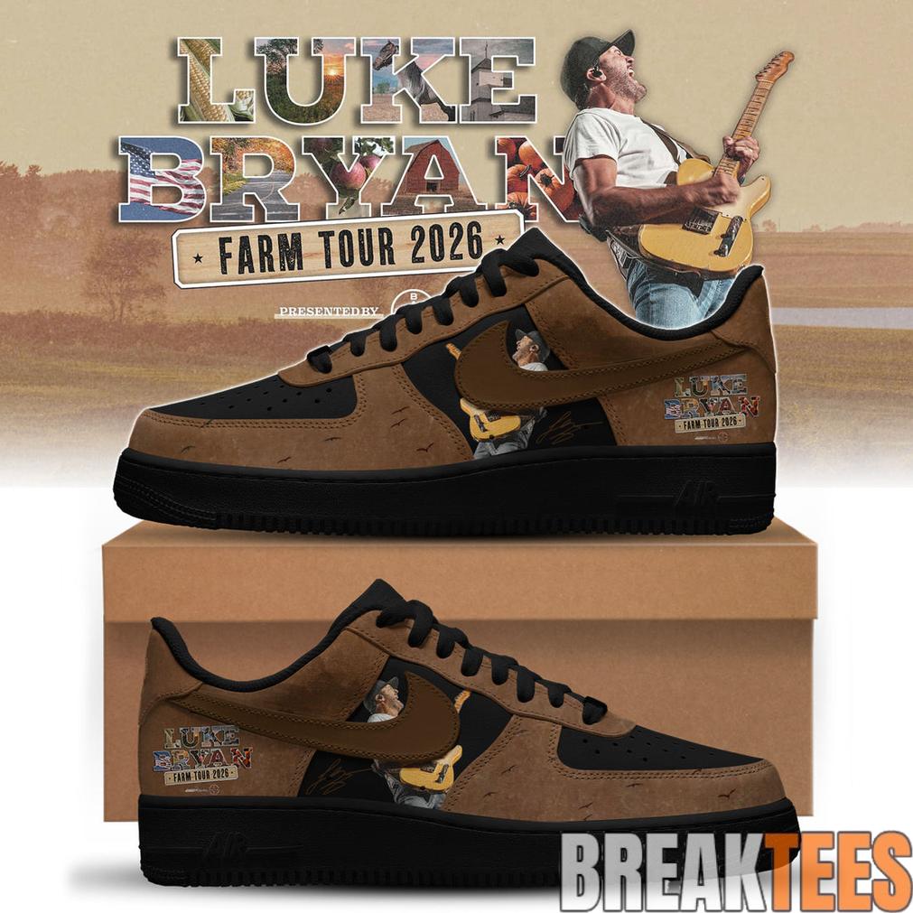 Luke Bryan The Word On The Street Tour Limited Edition Air Force 1 Shoes