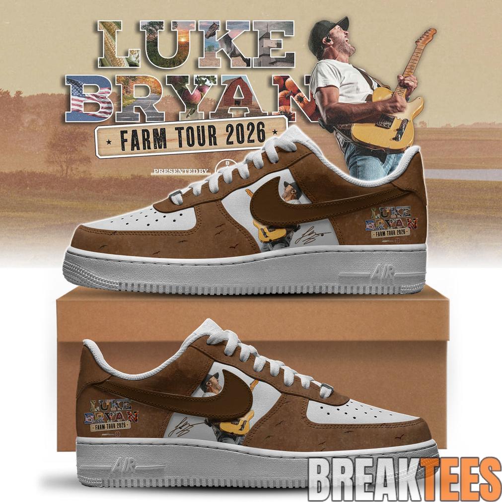 Luke Bryan The Word On The Street Tour Limited Edition Air Force 1 Shoes