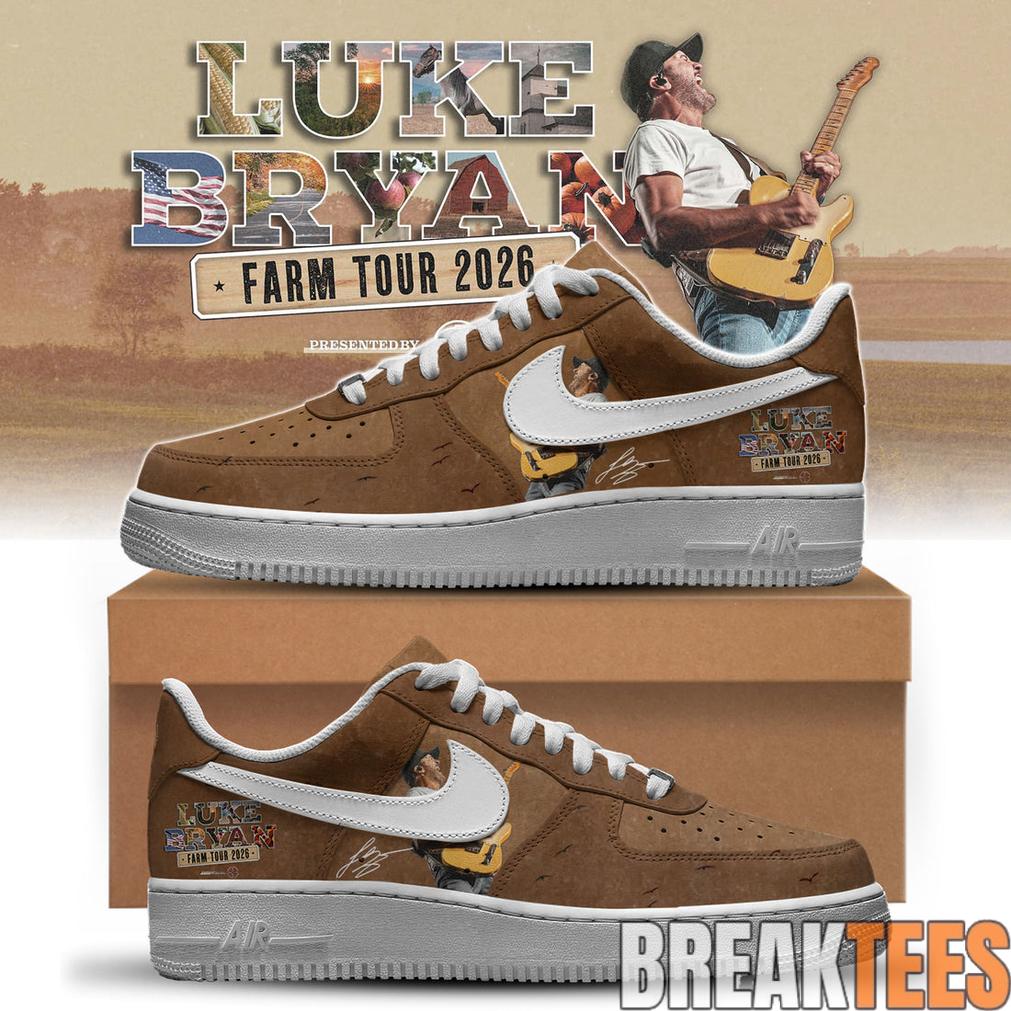 Luke Bryan The Word On The Street Tour Limited Edition Air Force 1 Shoes