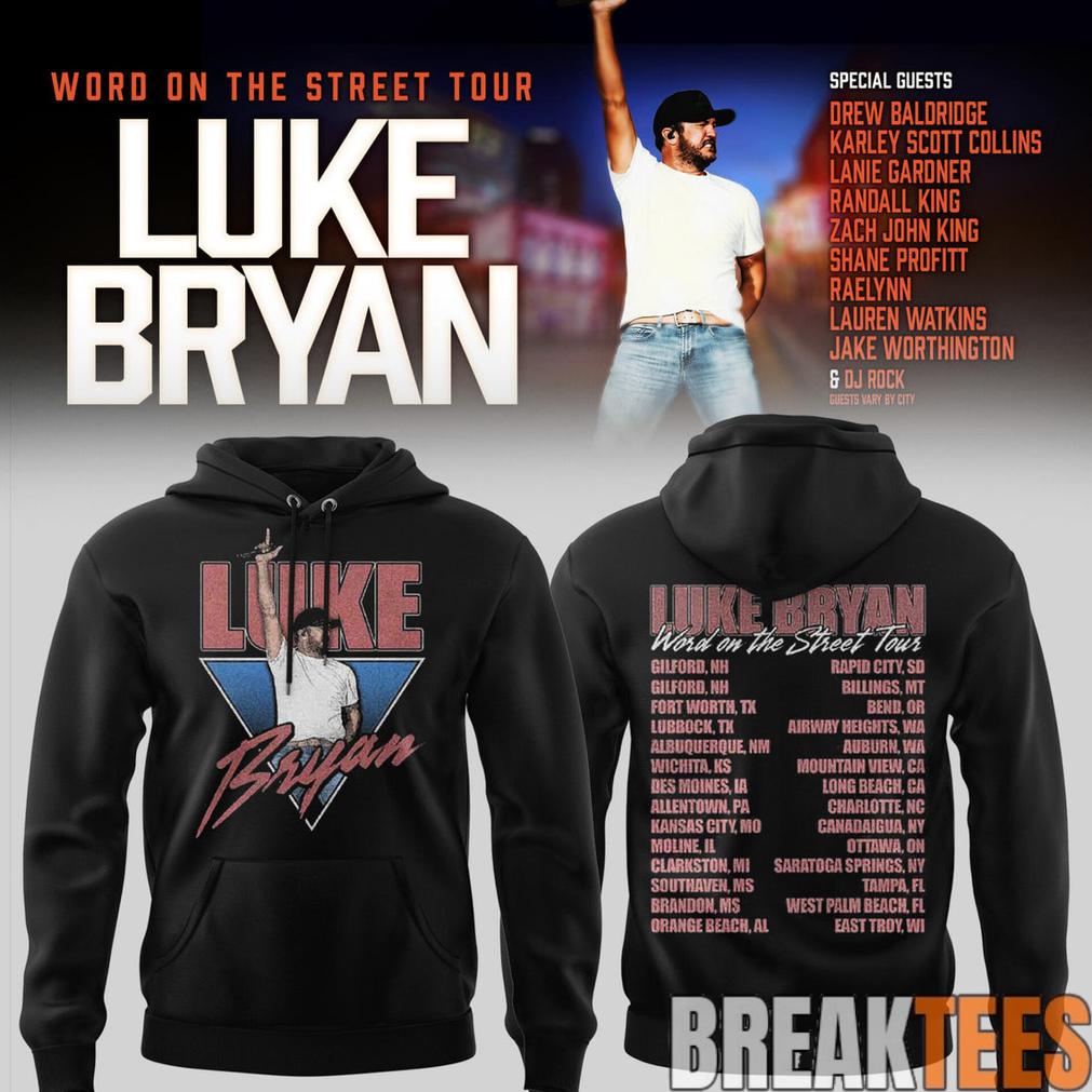Luke Bryan Word On The Street Tour Limited Edition Hoodie