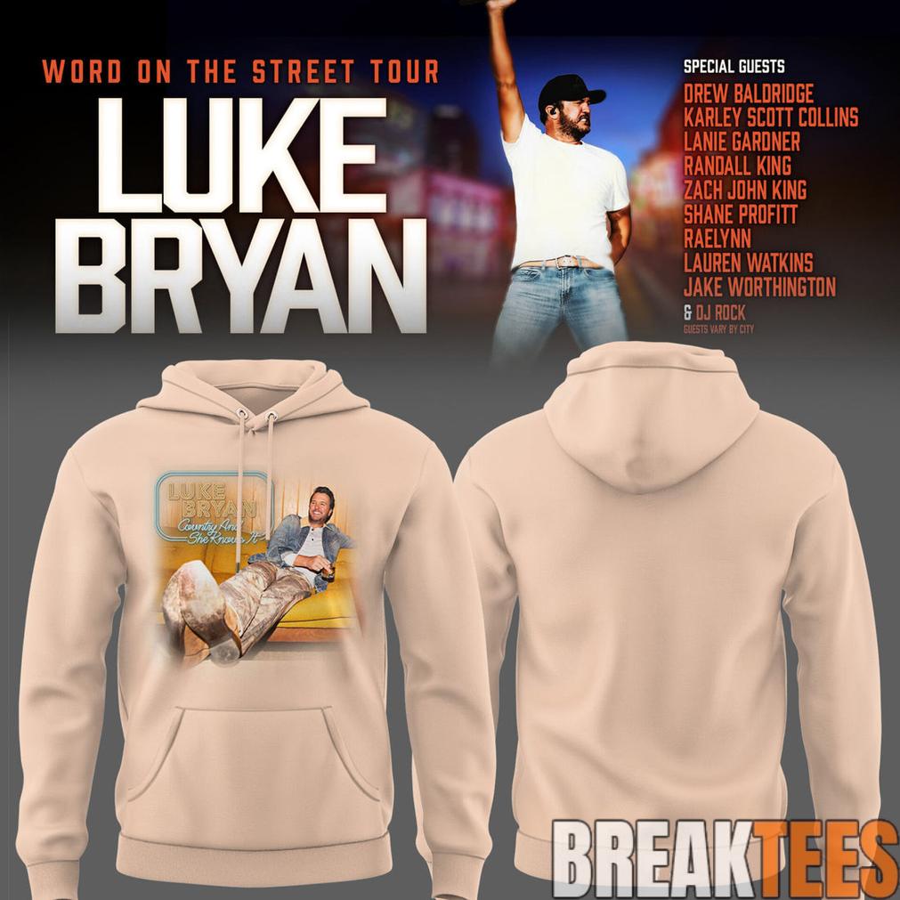 Luke Bryan Word On The Street Tour Limited Edition Hoodie