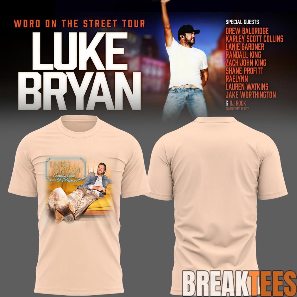 Luke Bryan Word On The Street Tour Special Edition T-Shirt