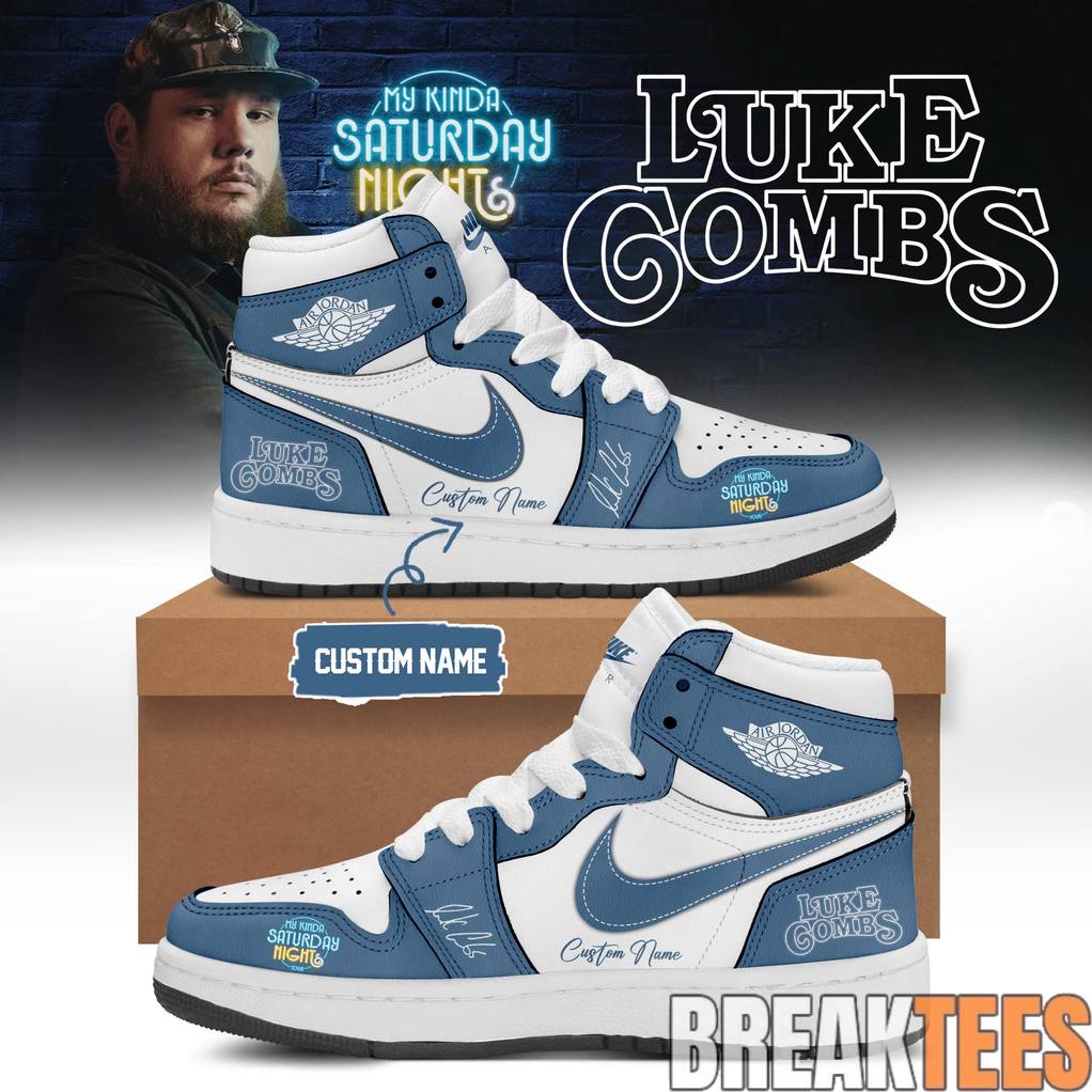 Luke Combs My Kinda Saturday Night Tour 2026 Custom Air Jordan 1 Shoes