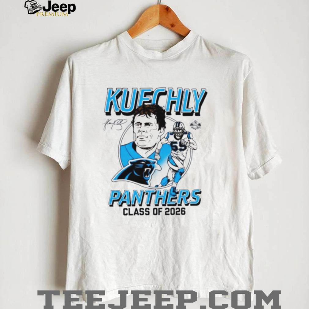 Luke Kuechly Panthers Class of 2026 Hall of Famers signature shirt