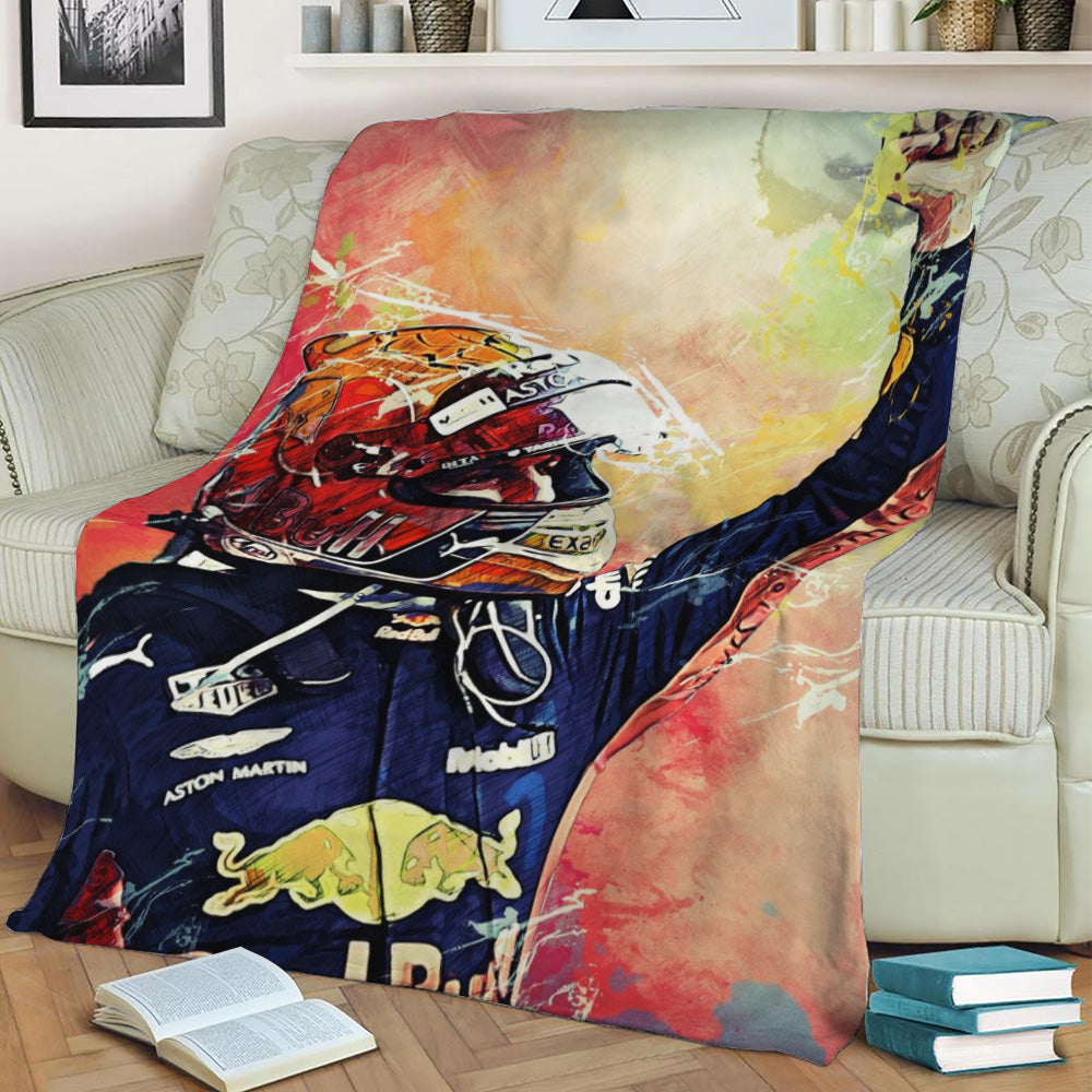 MAX VERSTAPPEN II Fleece Throw Blanket