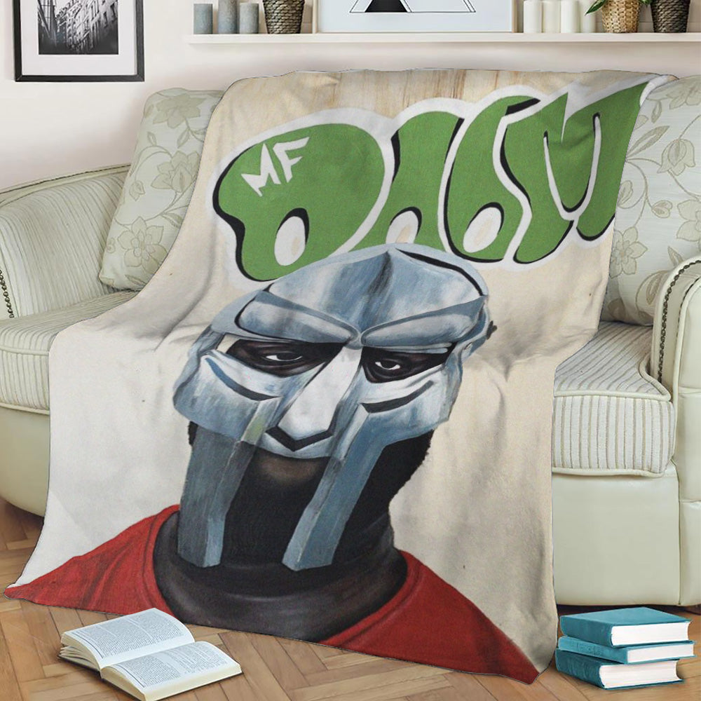 MF DOOM Fleece Throw Blanket