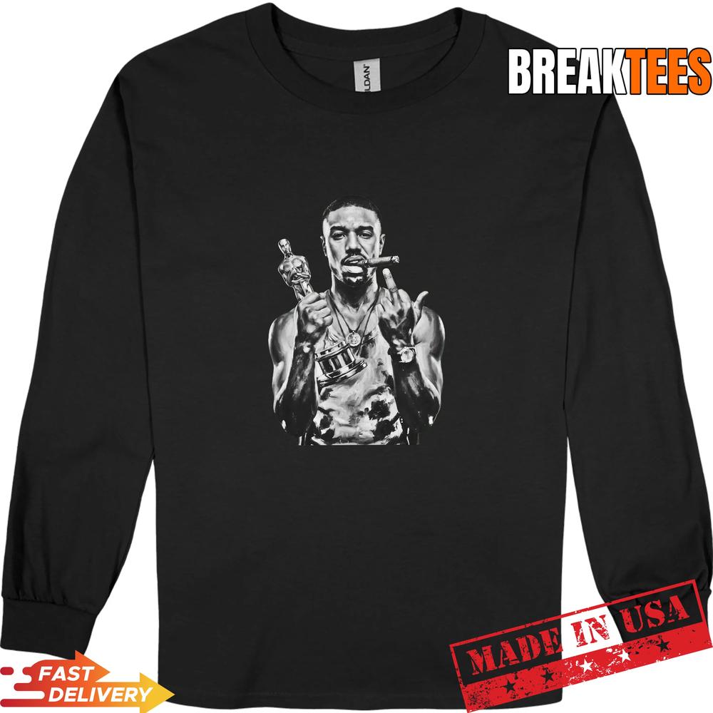 MICHAEL B JORDAN OSCARS 2026 BLACK T-Shirt