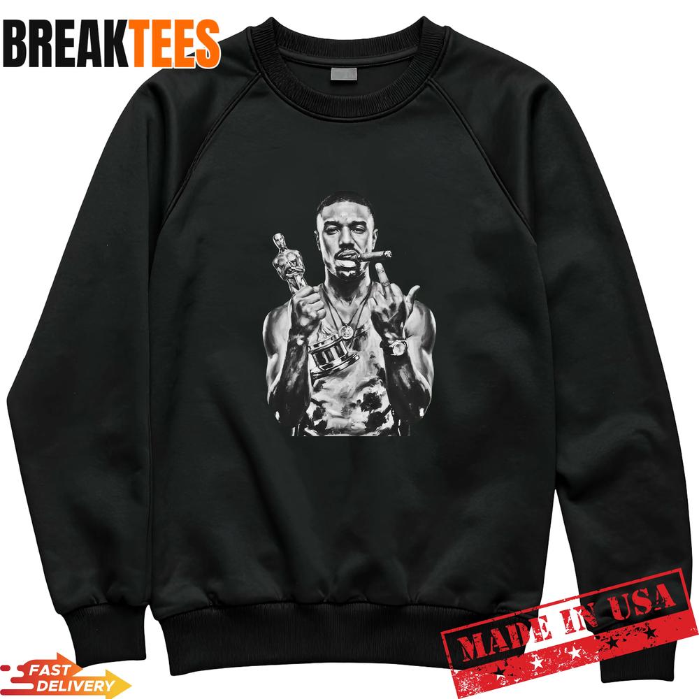 MICHAEL B JORDAN OSCARS 2026 BLACK T-Shirt
