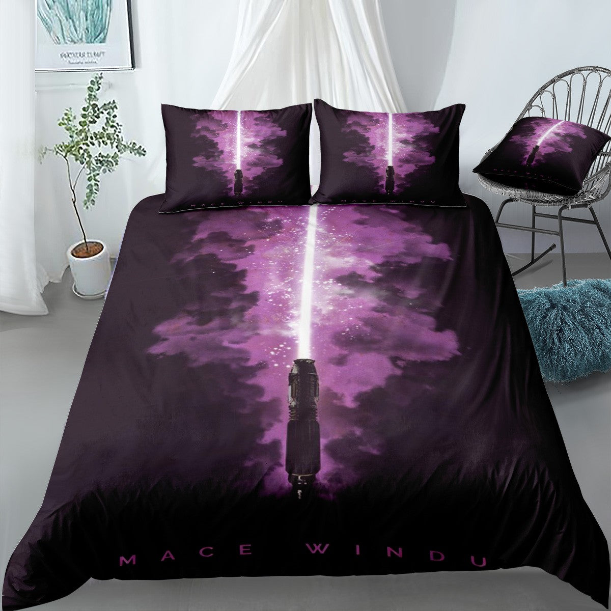 Mace Windu Bedding Set (Duvet Cover & Pillow Shams)
