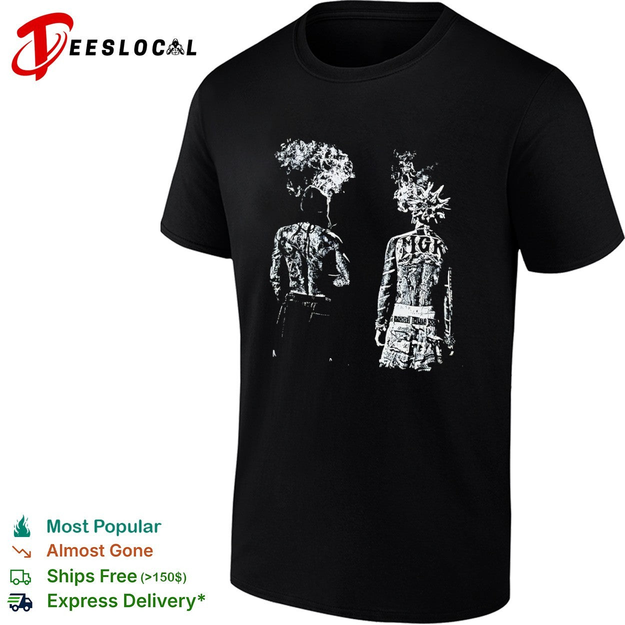 Machine Gun Kelly mgk Back Tattoo Artistic Portrait shirt