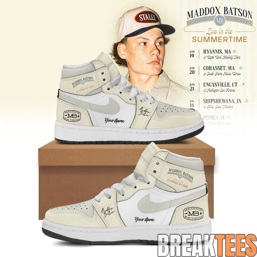Maddox Batson Live in Summertime Tour 2026 Custom Air Jordan 1 Shoes