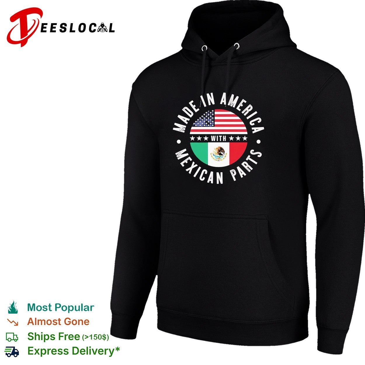 Made in America with Mexican parts funny shirt