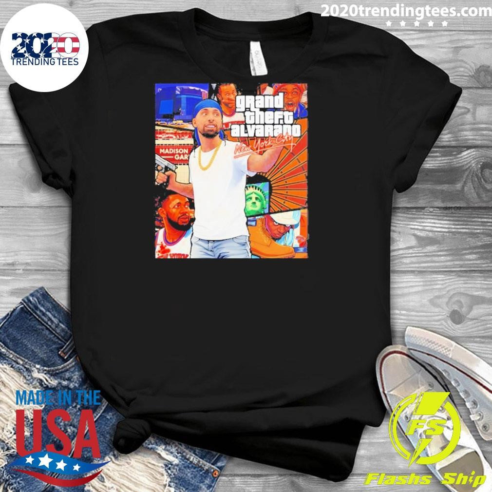 Madison Garden Grand Theft Auto Jose Alvarado New York Knicks Nba 2026 Shirt