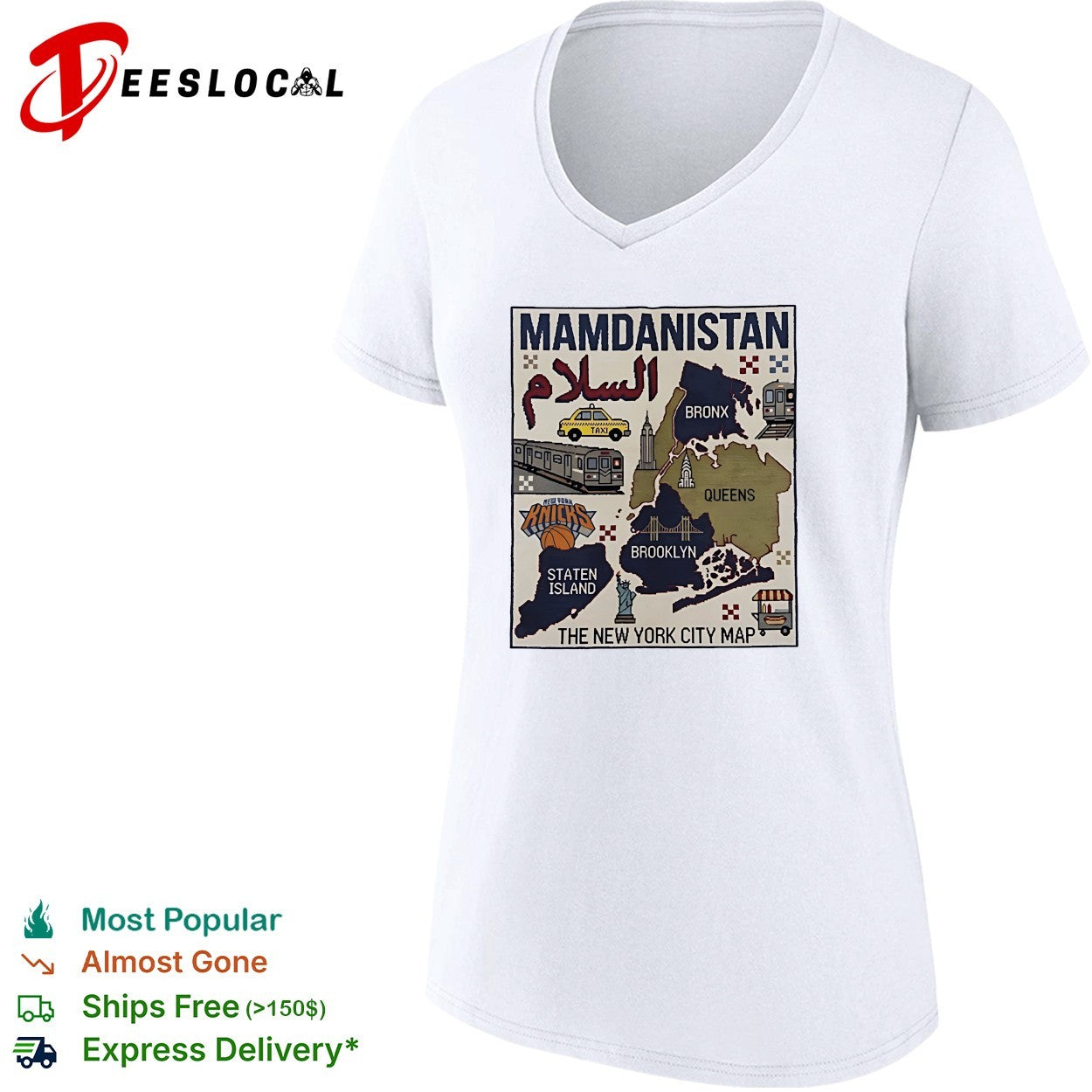 Mamdanistan Salaam New York Knicks Bronx Queens Brooklyn Staten Island City shirt