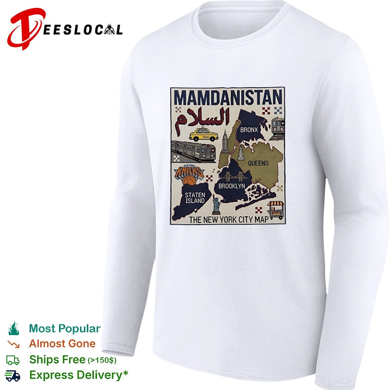 Mamdanistan Salaam New York Knicks Bronx Queens Brooklyn Staten Island City shirt