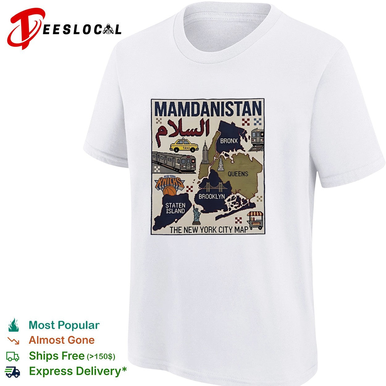 Mamdanistan Salaam New York Knicks Bronx Queens Brooklyn Staten Island City shirt